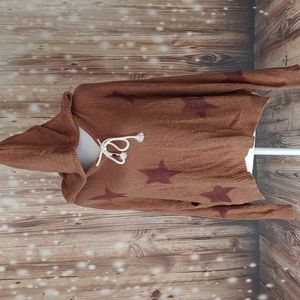 POL size medium stars hoodie sweater